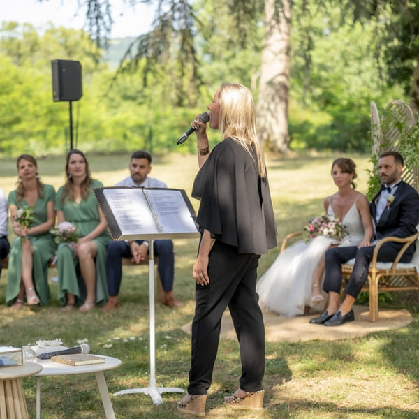 Simon, mon ingénieur du son, à la console le jour J